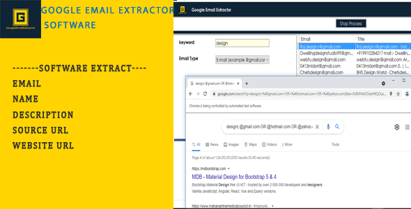 Google Email Extractor with any keyword